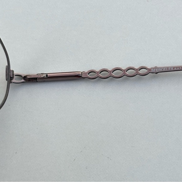 Sferoflex eyeglass frames, Silver tone, Oval Lense, Women’s FRAMES ONLY - Picture 5 of 8